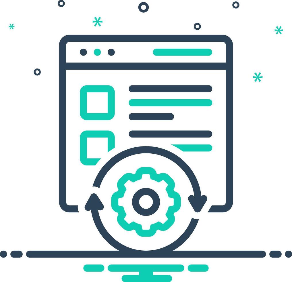 Mix icon for modification vector