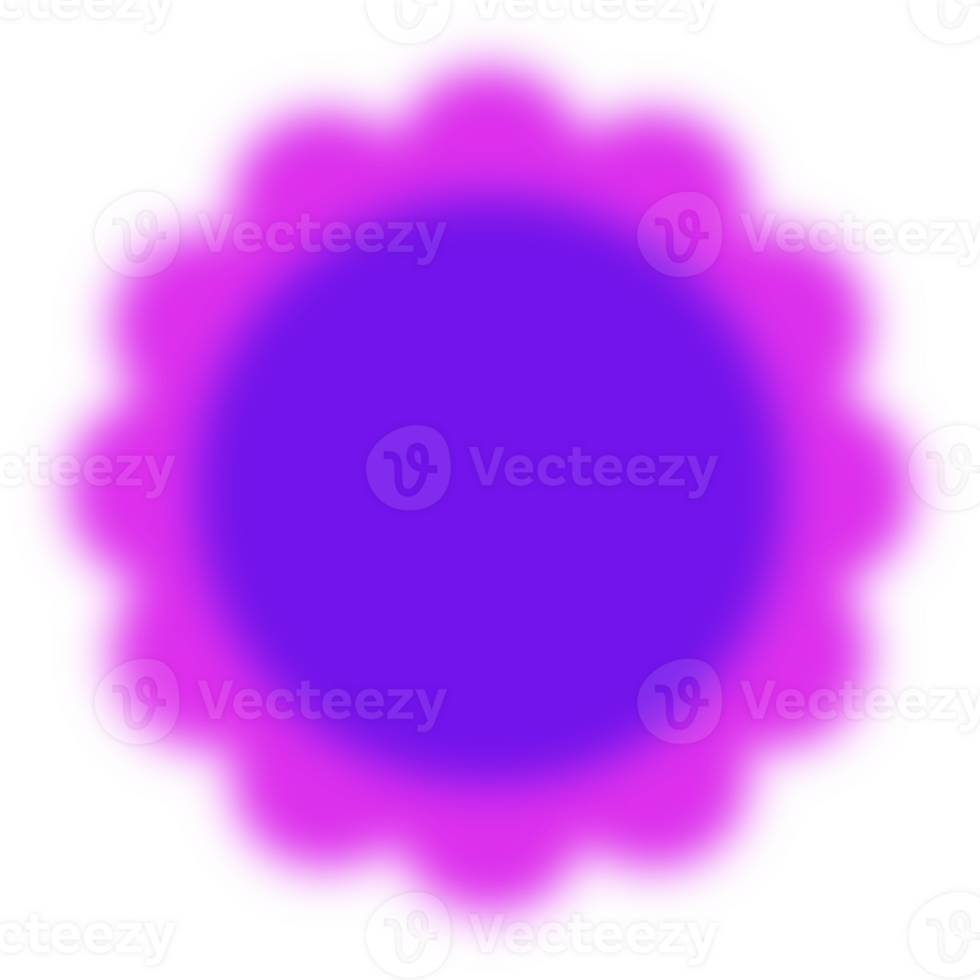 flower Y2k gradient blurred elements abstract shapes. png