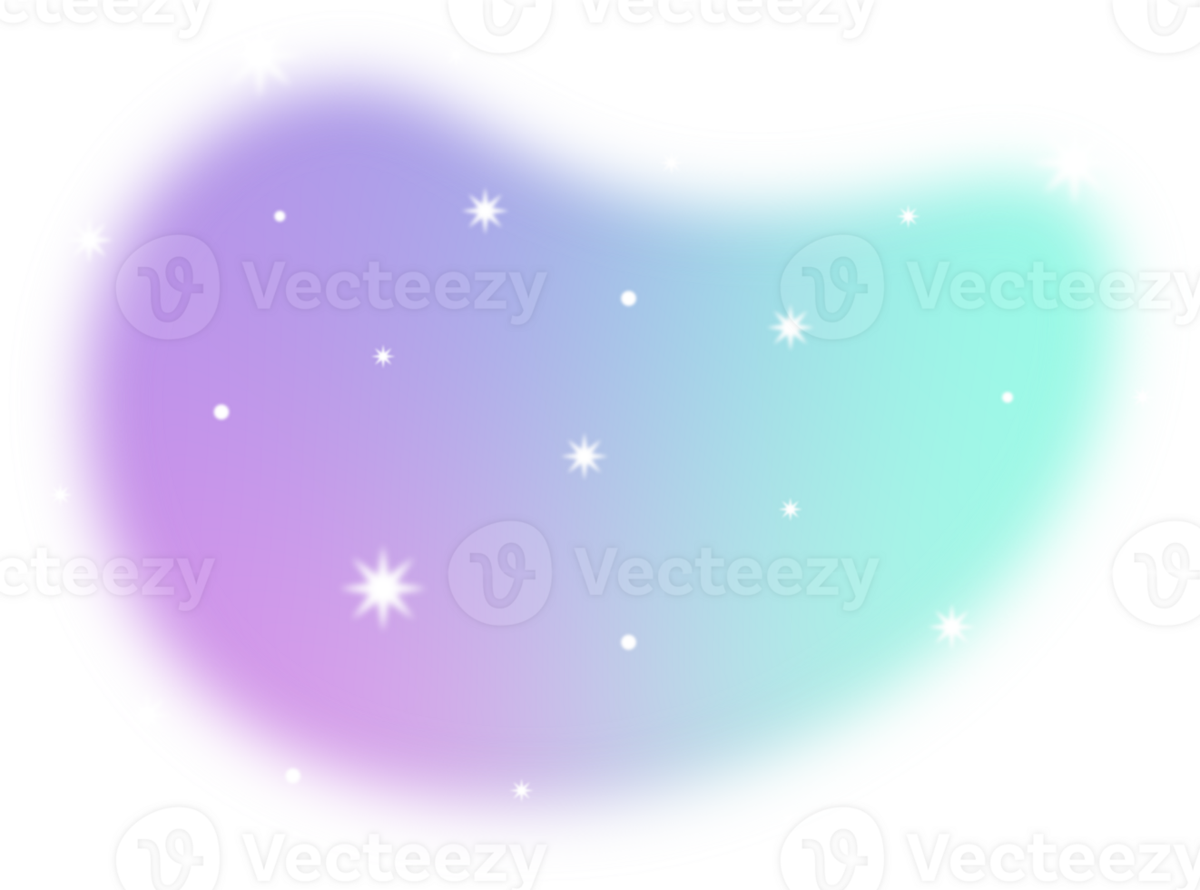 Blurred gradient with Sparkling star png