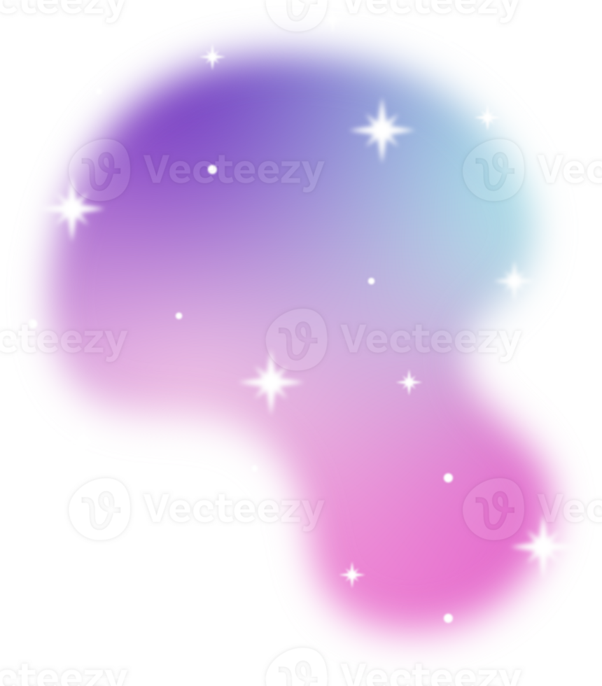 Blurred gradient with Sparkling star png
