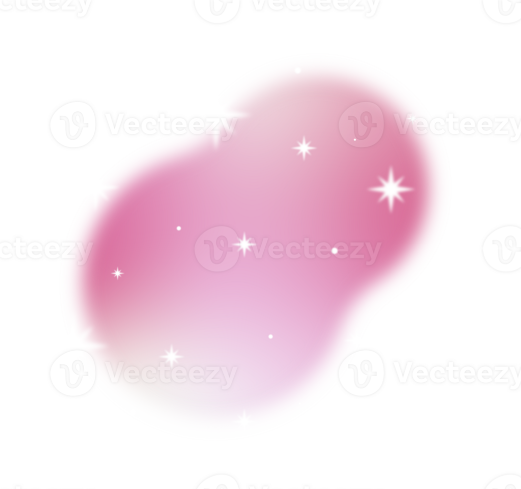 Blurred gradient with Sparkling star png
