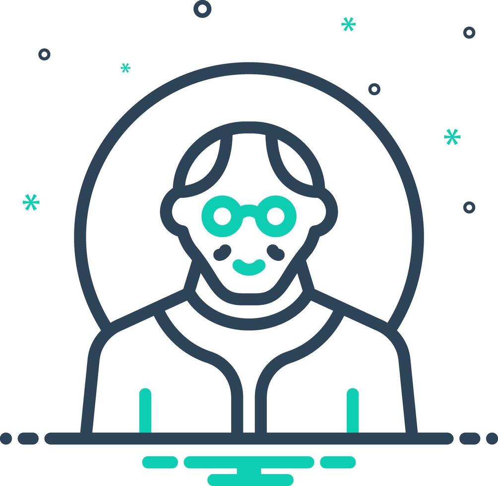 Mix icon for old vector