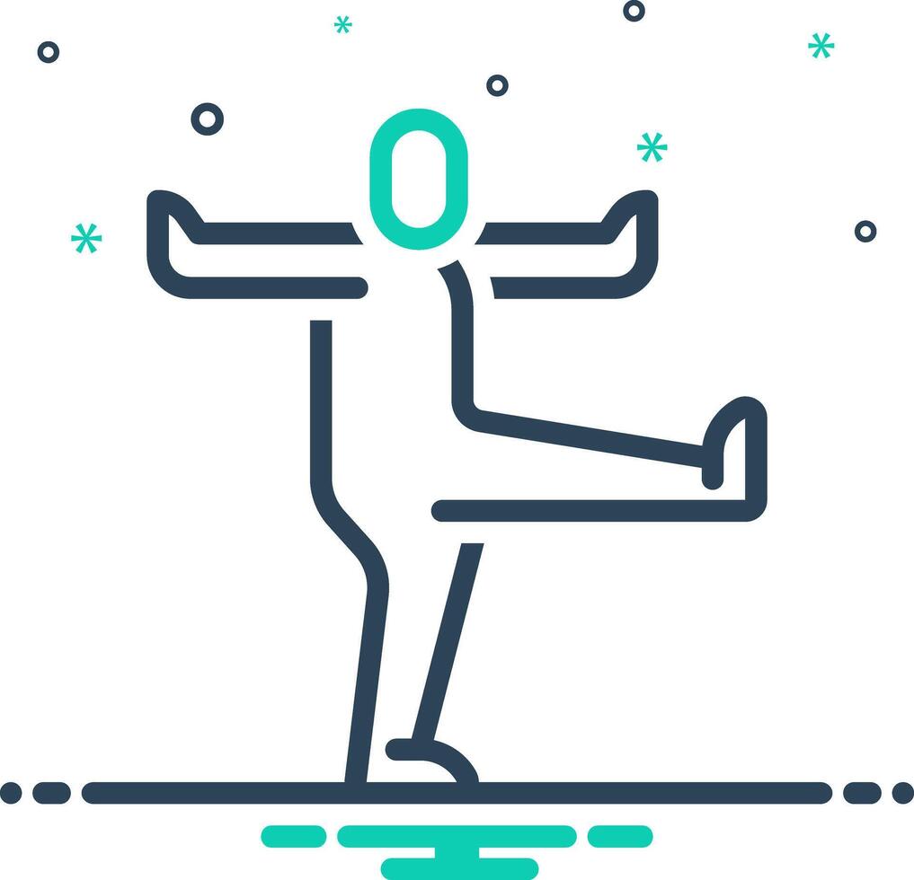 Mix icon for physical vector