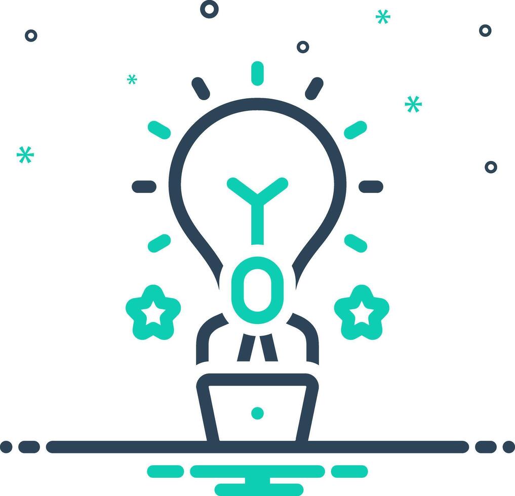 Mix icon for creator vector