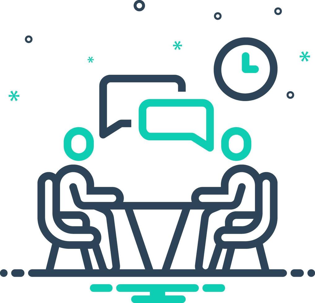 Mix icon for communication vector