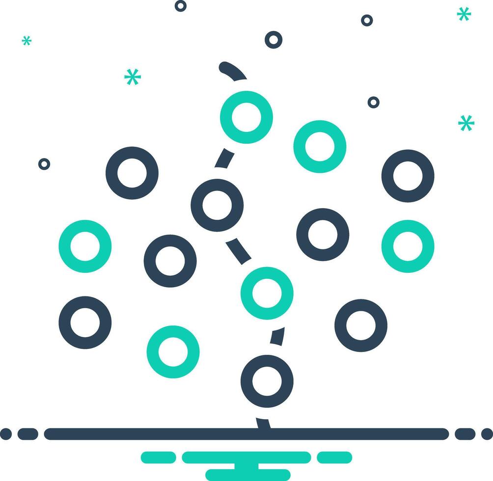 Mix icon for synthesis vector