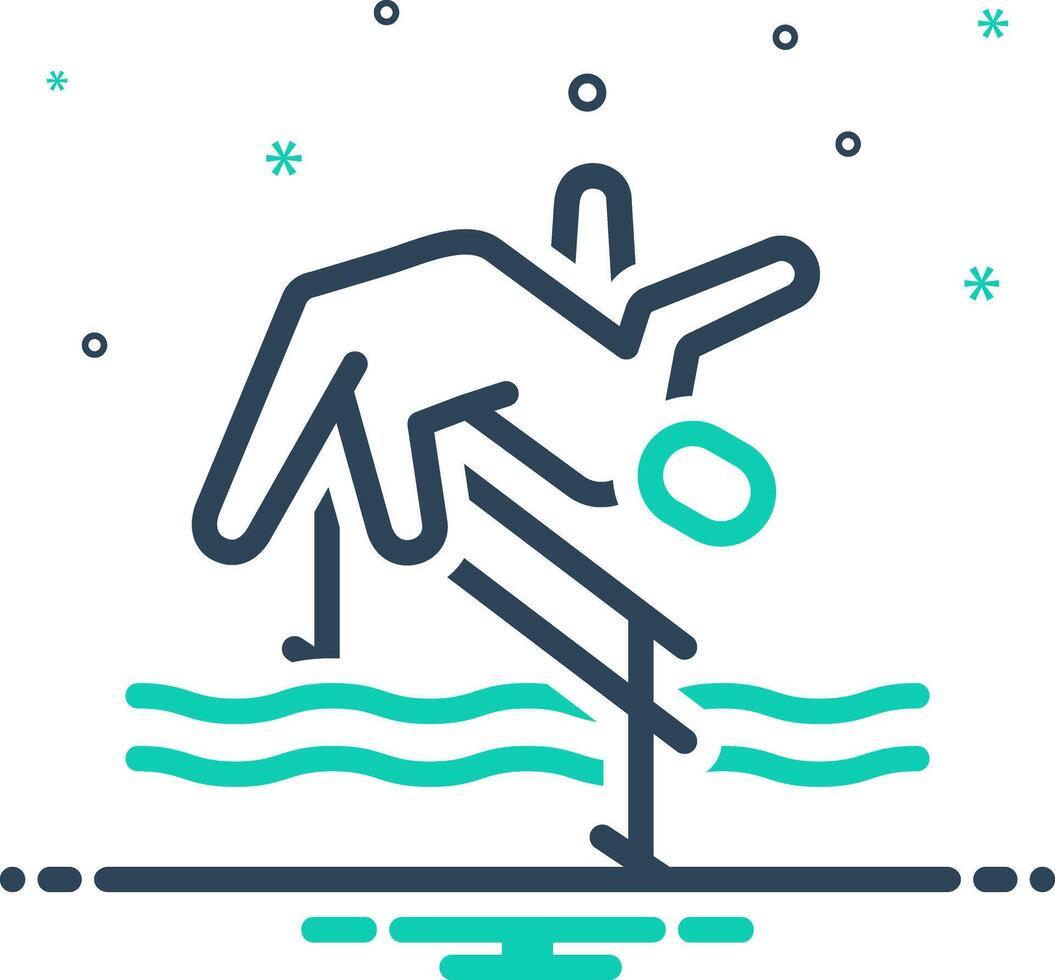 Mix icon for courage vector