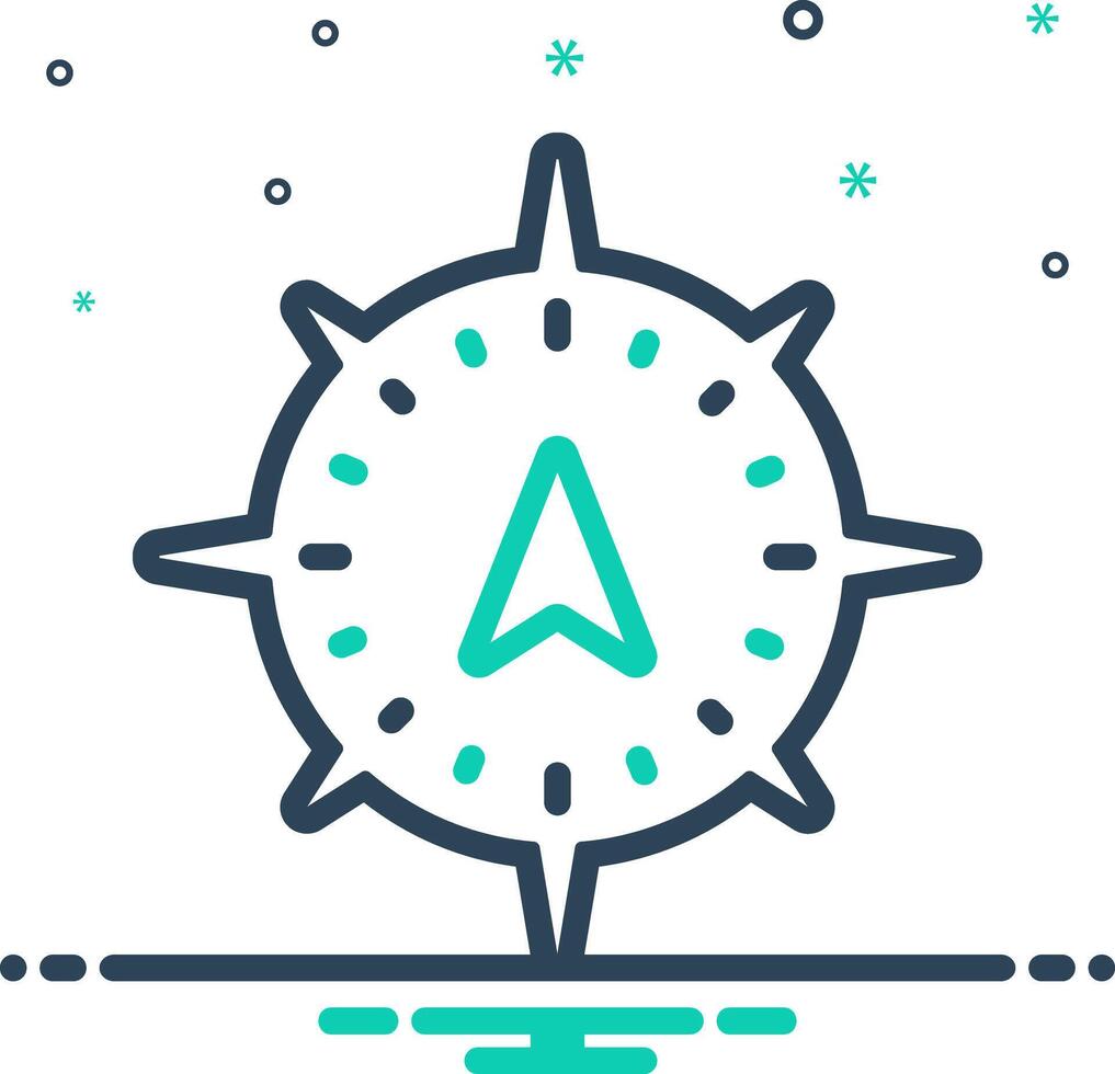 Mix icon for navigation vector