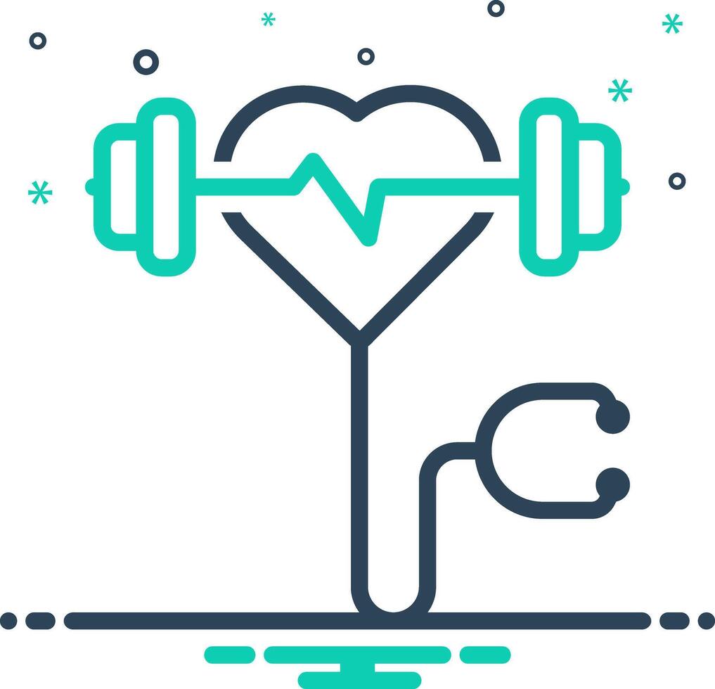 Mix icon for health vector