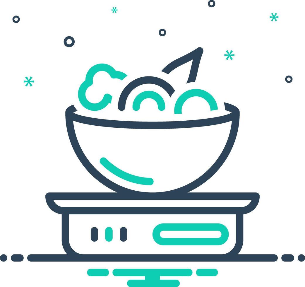 Mix icon for diet vector