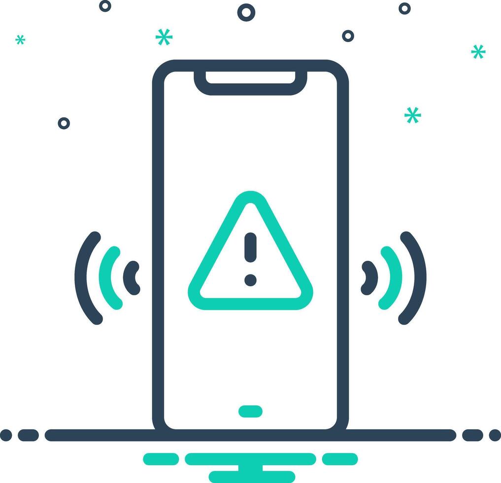 Mix icon for alert vector