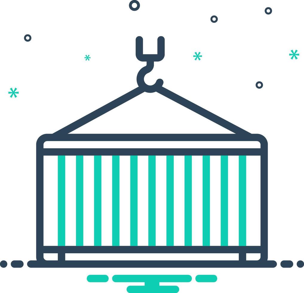 Mix icon for container vector