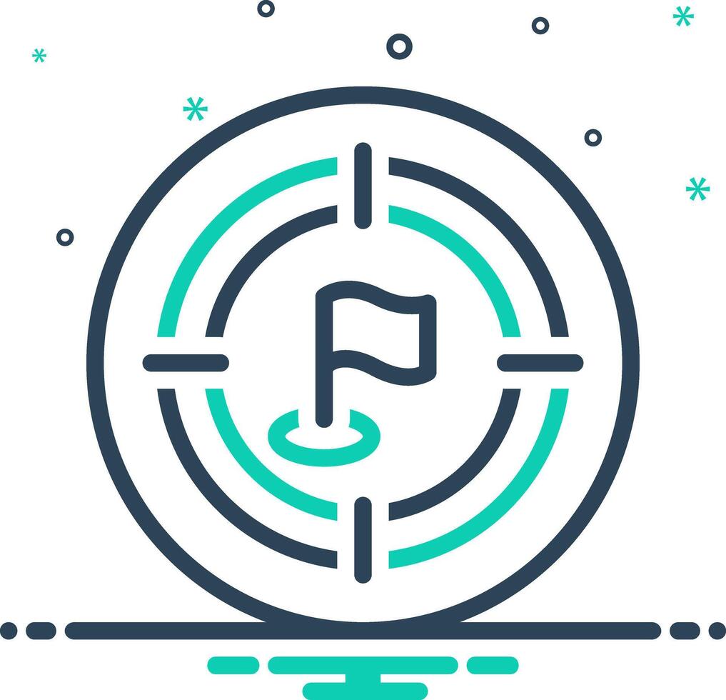 Mix icon for objective vector