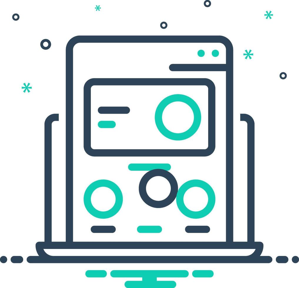 Mix icon for website vector