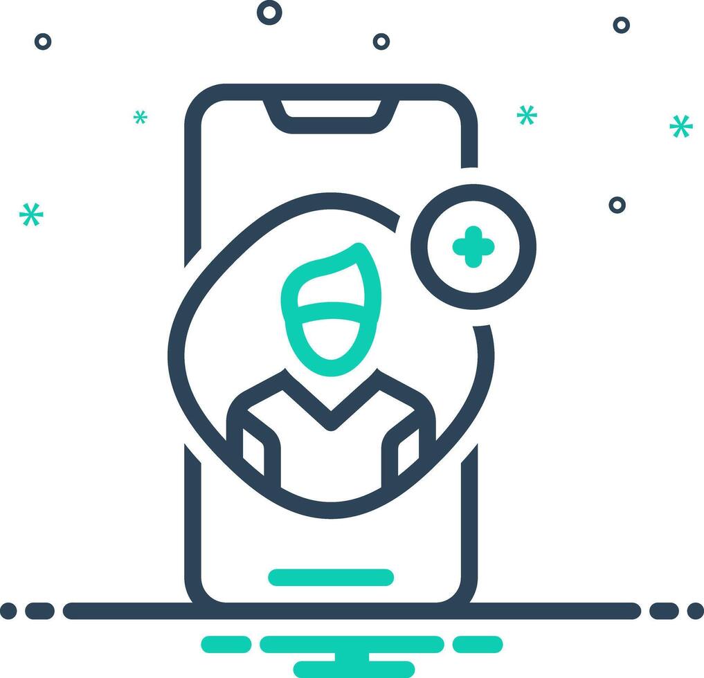 Mix icon for add friend vector