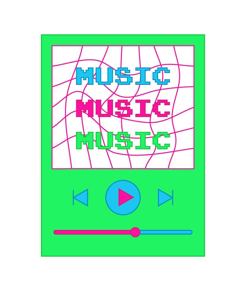 Music player. illustration vector