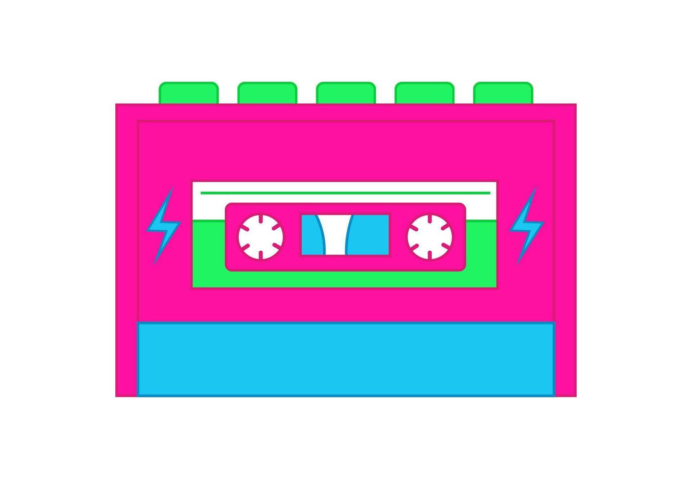 Cassette player. illustration vector