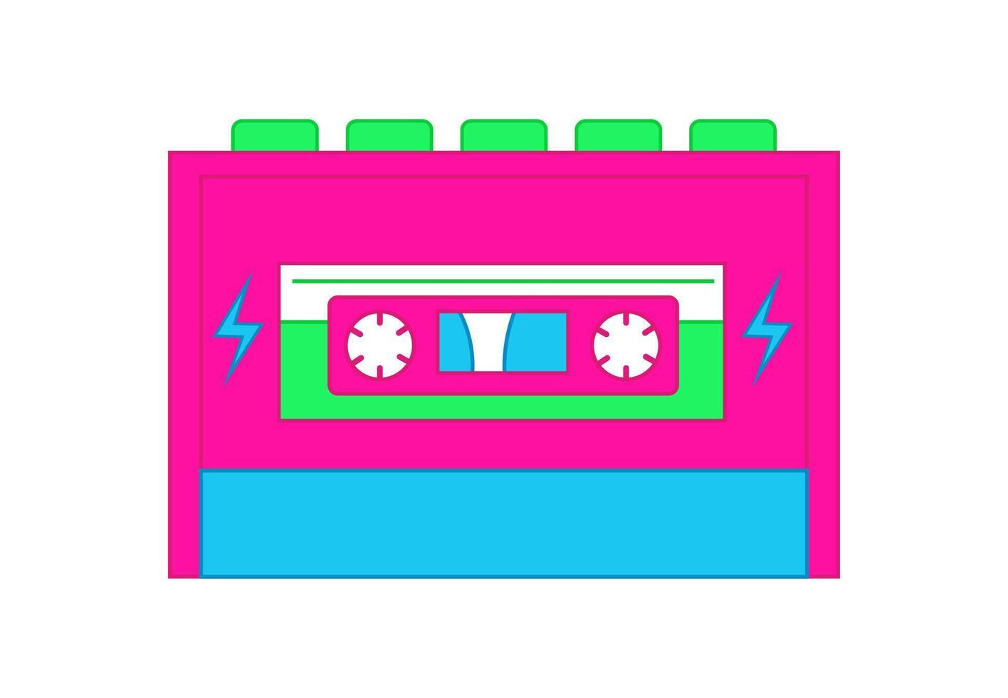 Cassette player. illustration vector