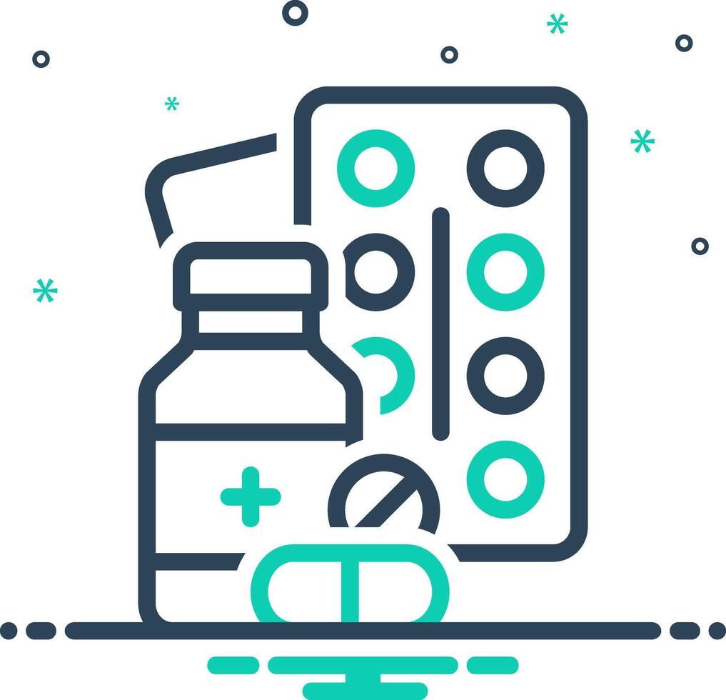 Mix icon for medicine vector