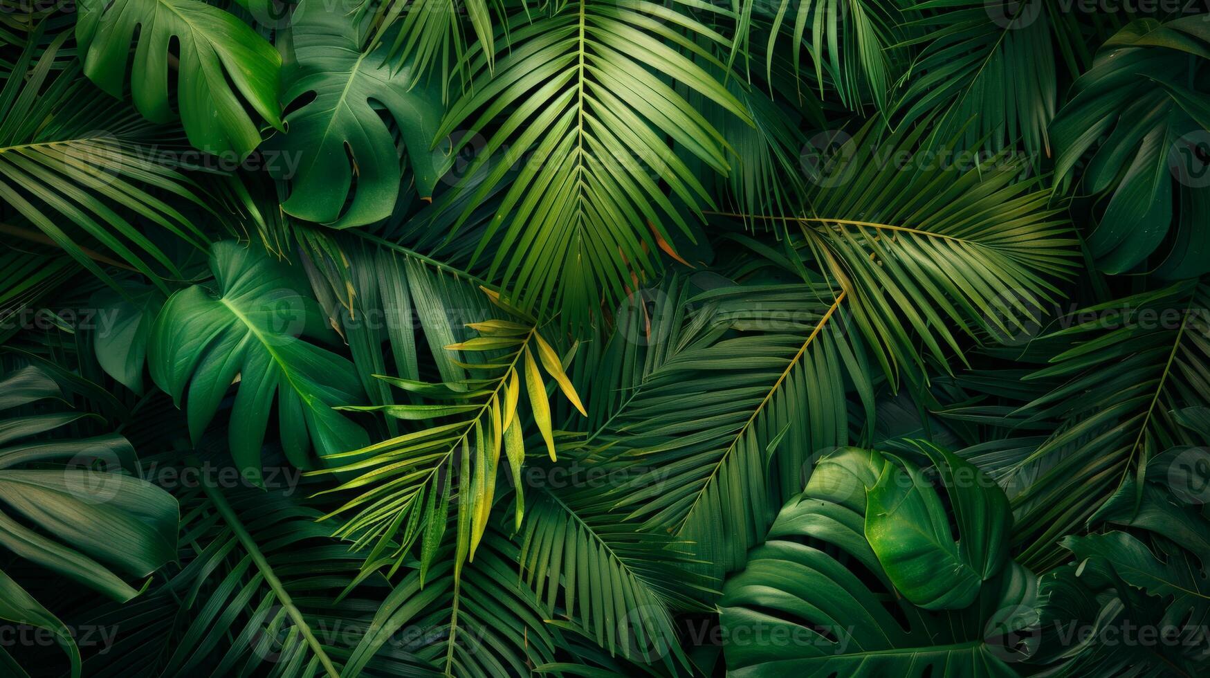 Close-Up of Vibrant Green Leaves photo