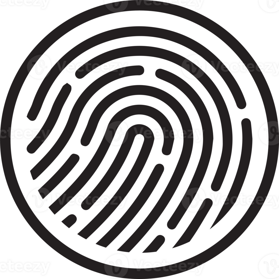 a dedo impressão para segurança ou tecnologia conceito. png