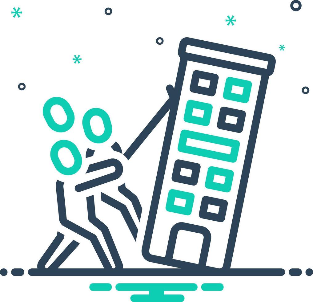 Mix icon for establishment vector