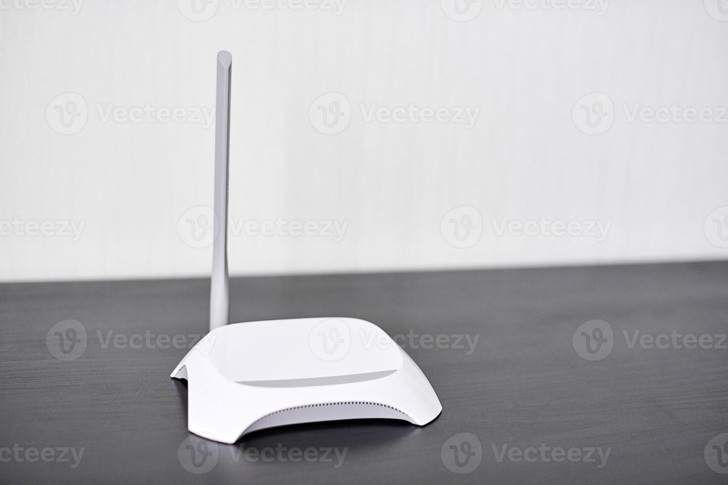 WiFi wireless router, copy space. photo