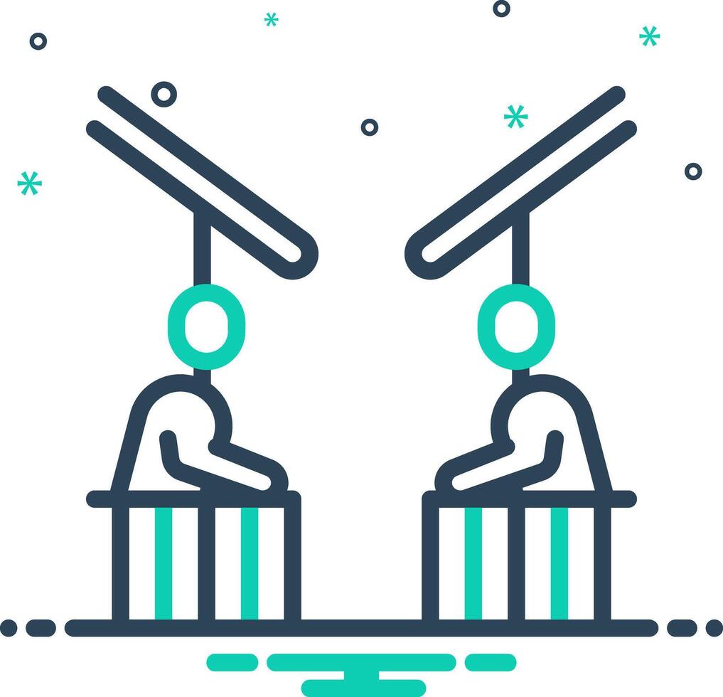 Mix icon for neighborhood vector