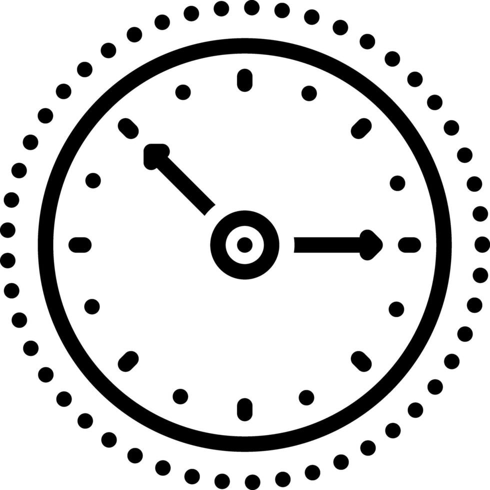 Black line icon for times vector