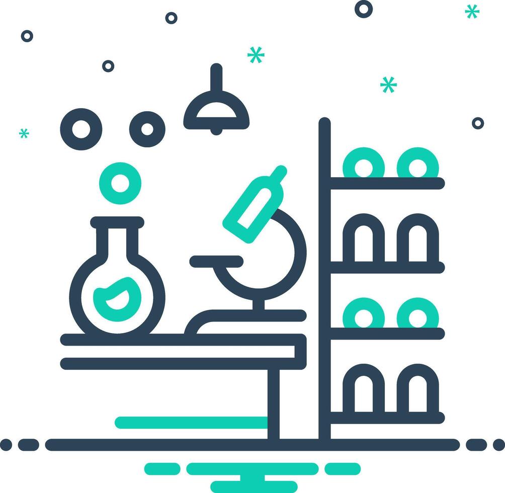 Mix icon for laboratory vector