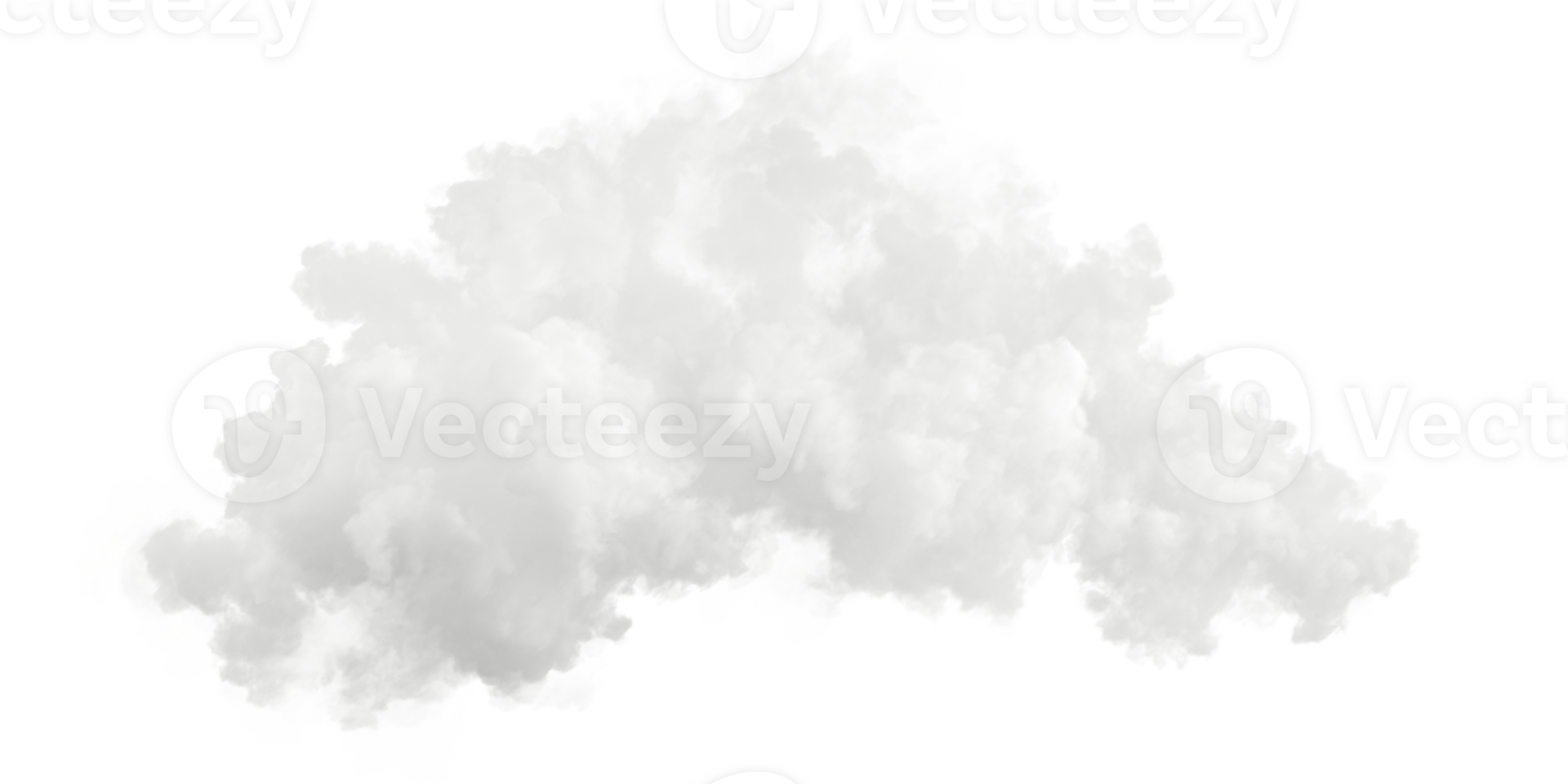 White soft cloudy shape floating cut out backgrounds 3d rendering png