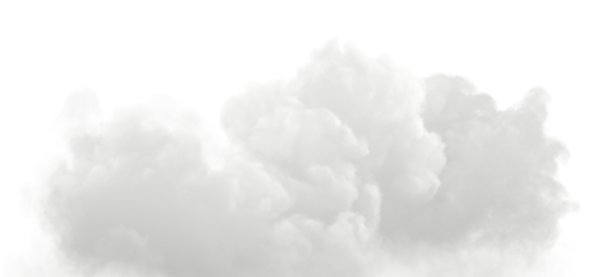 Ozone white cloudy fluffy cut out backgrounds special effect 3d rendering file. png