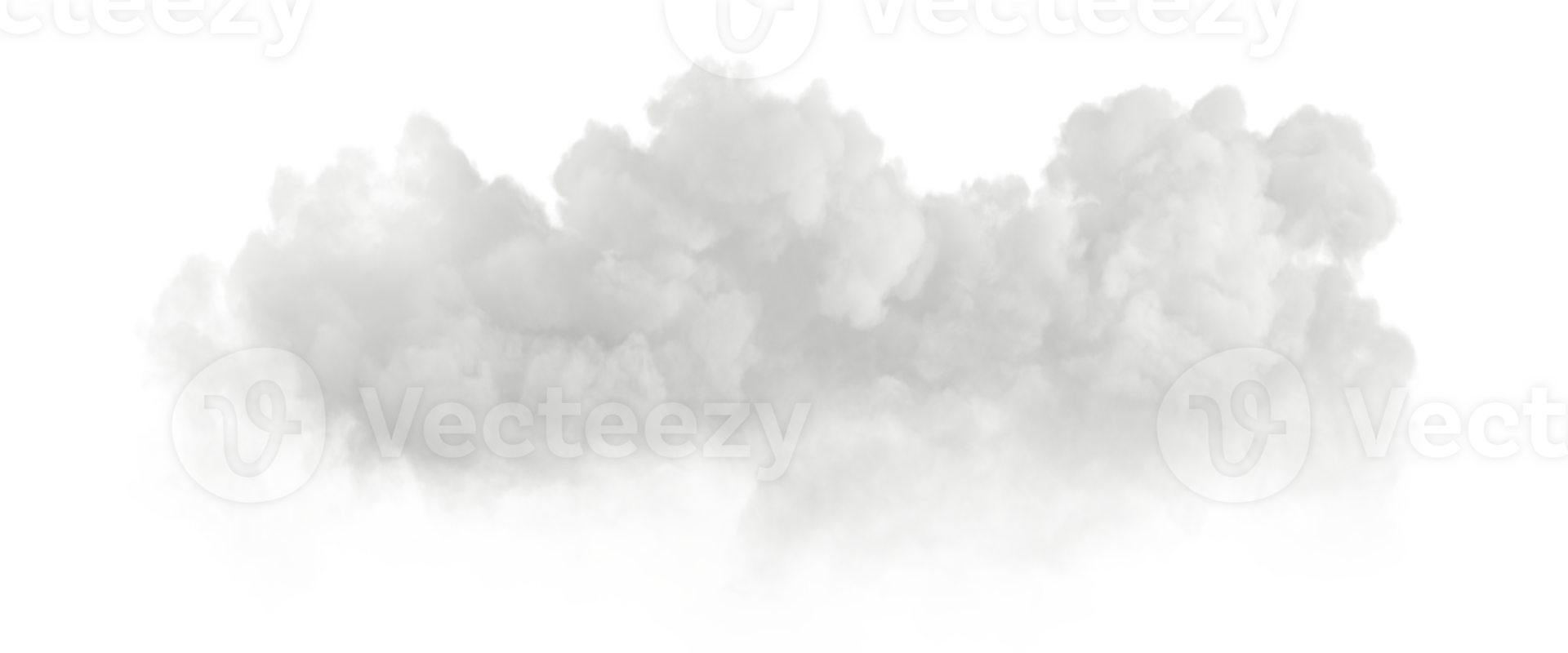 3d render specials effect clear soft clouds isolated on transparent backgrounds png