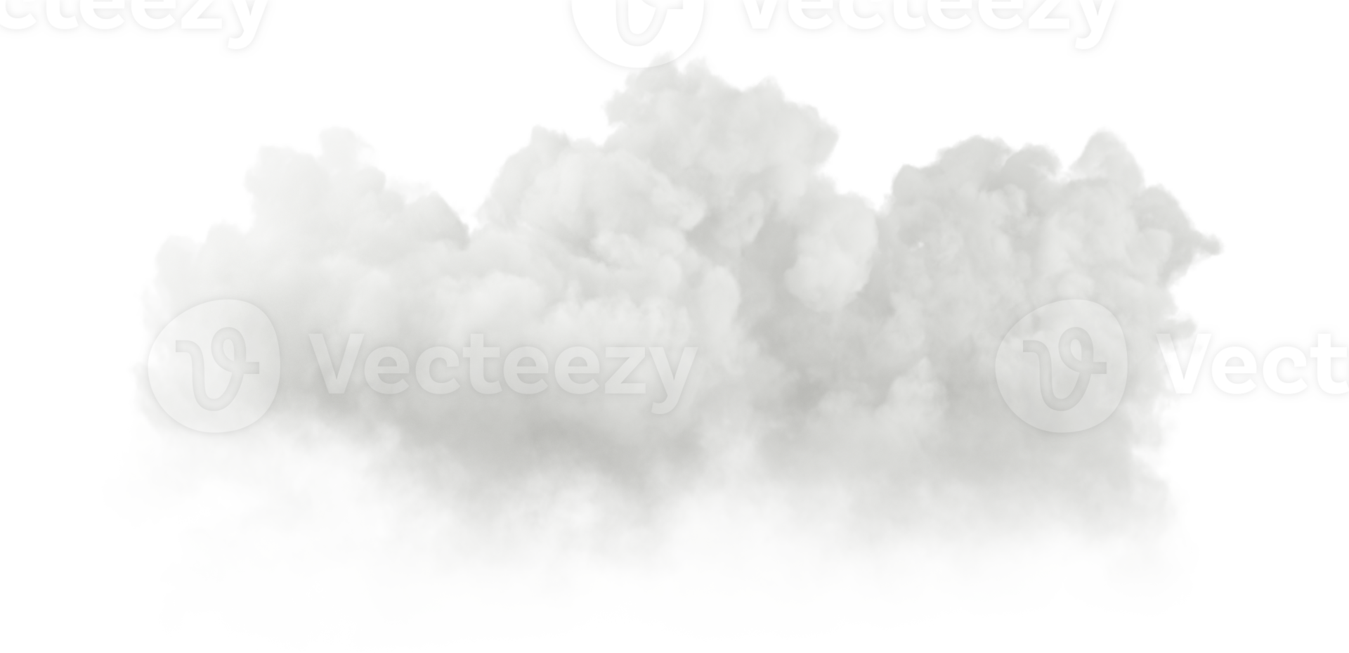 Cut out White realistic clouds ozone atmosphere 3d illustration file png