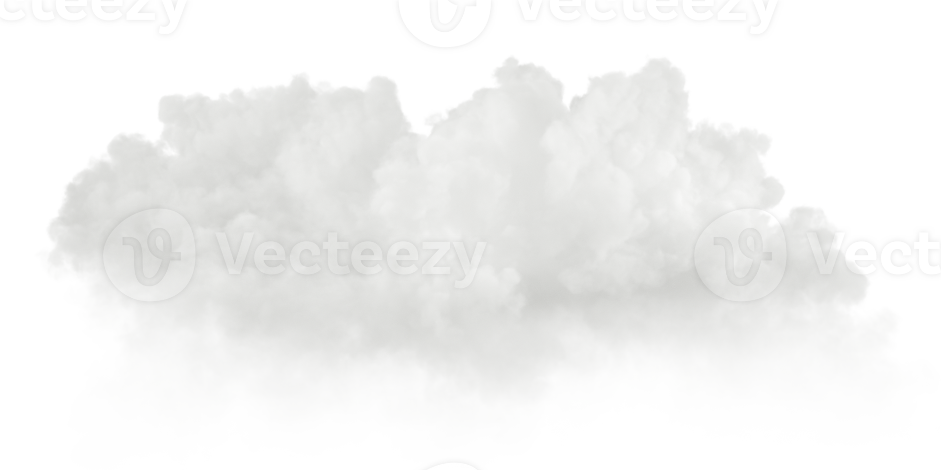 Clouds shapes cut out transparent backgrounds 3d rendering png