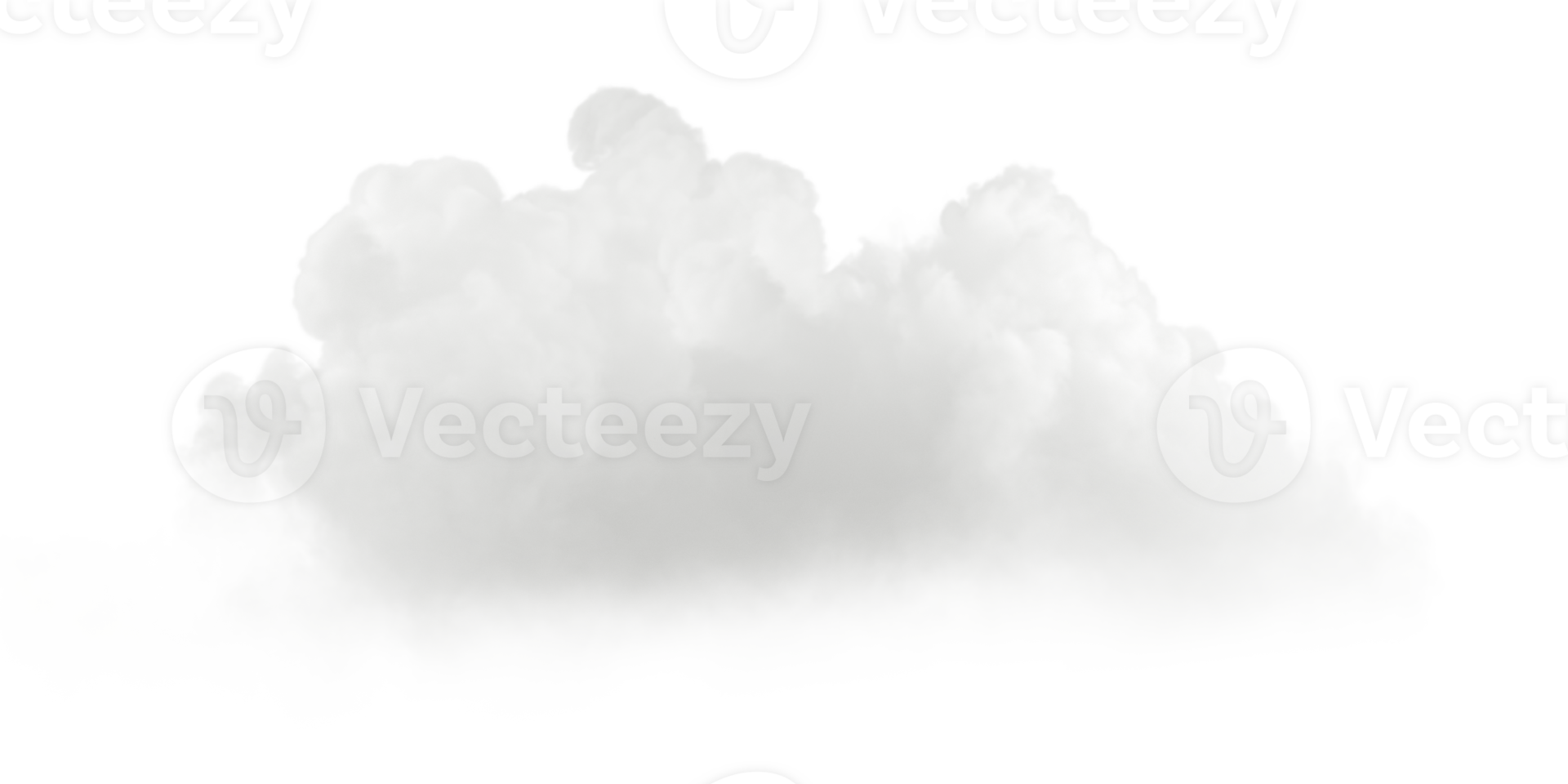 White nature clear cumulus puffy clouds cut backgrounds 3d rendering png