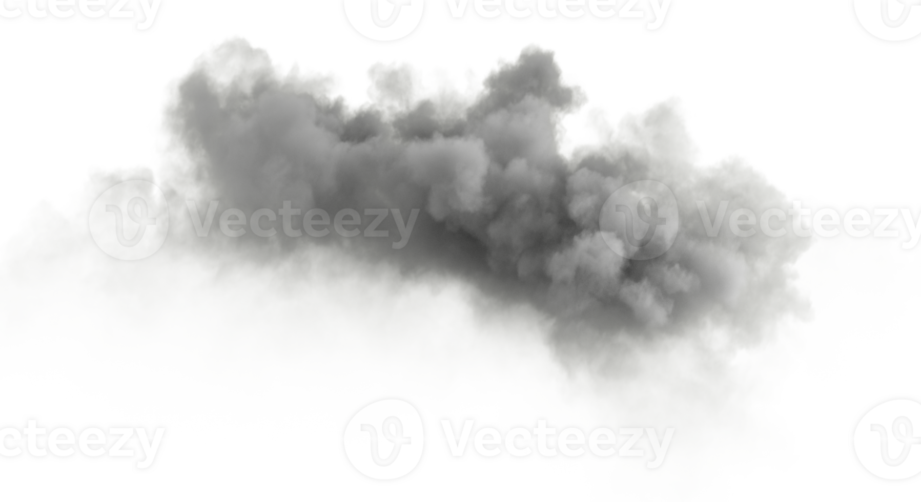 zwart cumulus bewolkt glad vorm besnoeiing uit achtergronden speciaal effect 3d renderen het dossier png