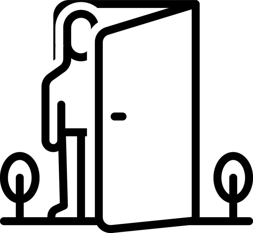 Black line icon for comes vector