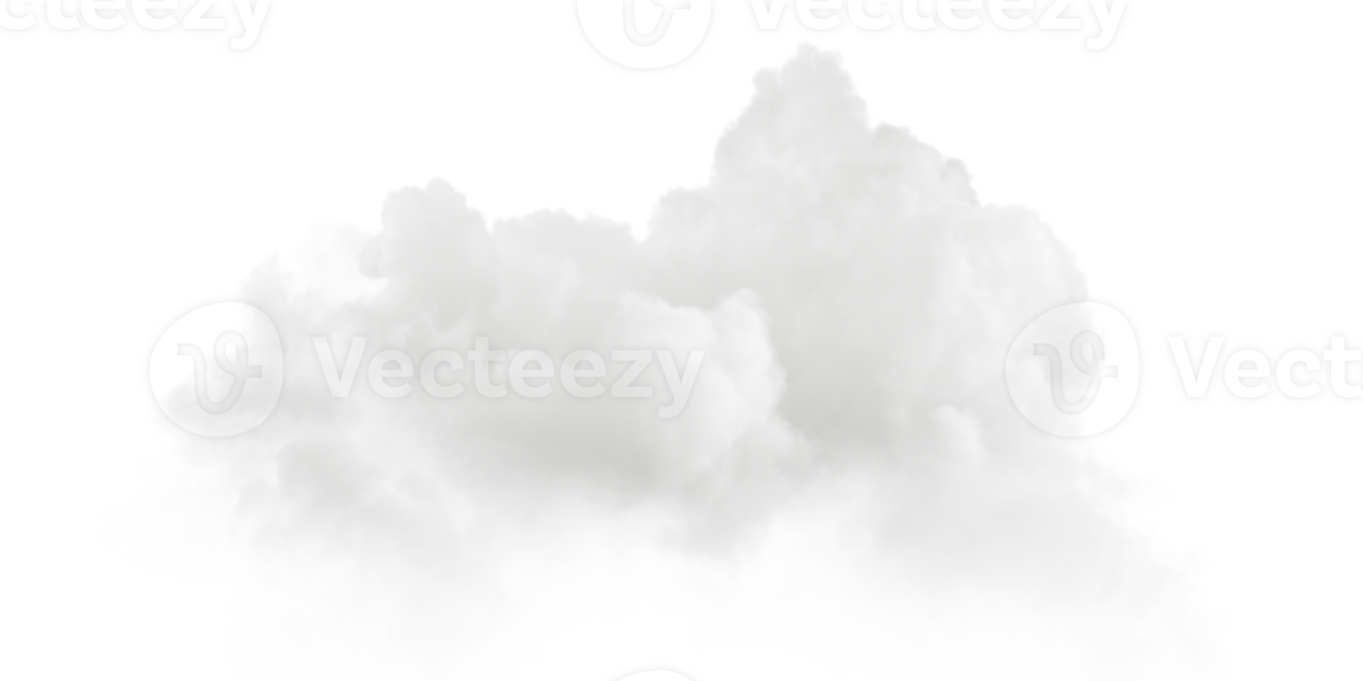 Cut out fluffy clouds floating 3d rendering files png