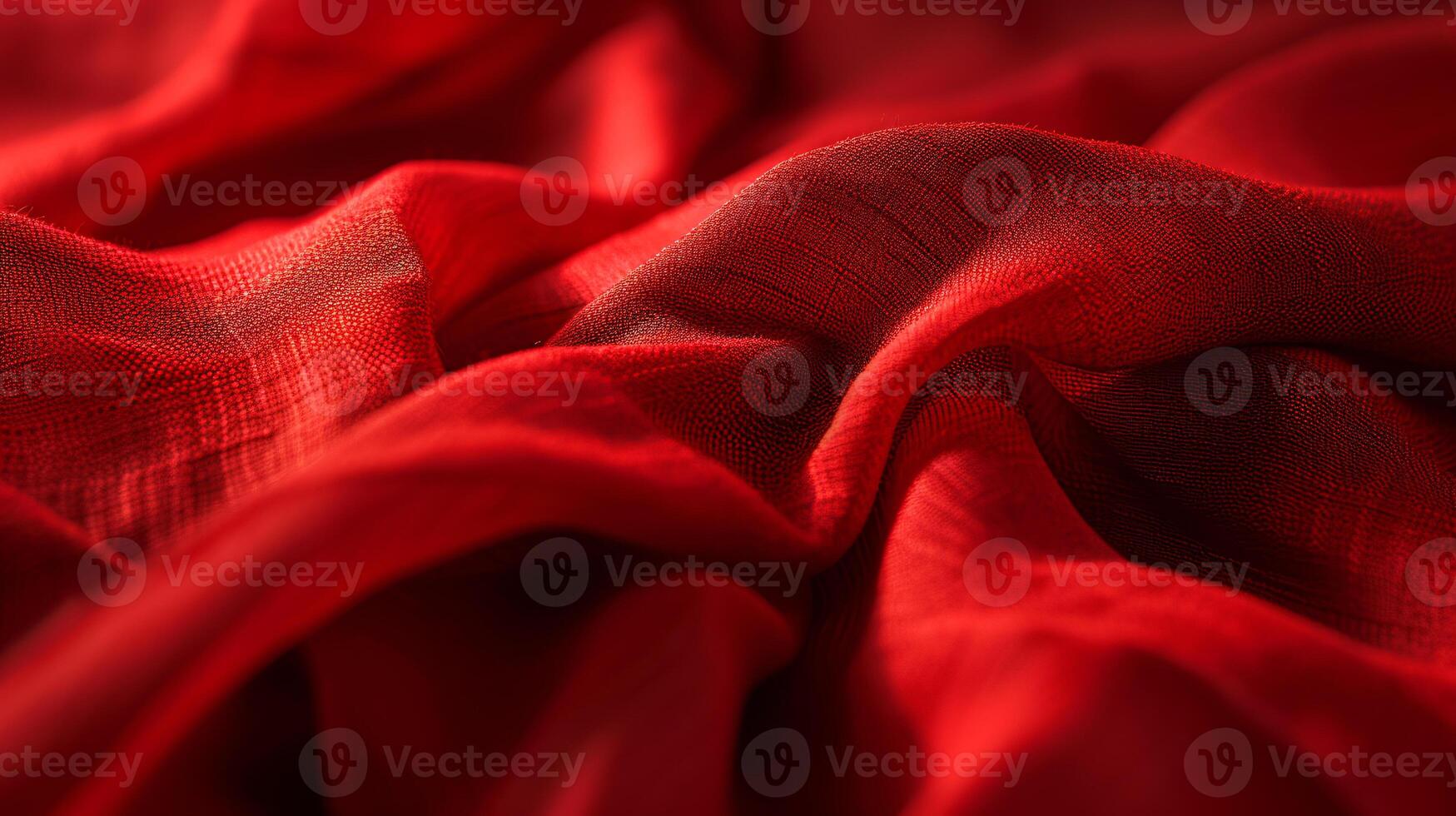 the tactile charm of a colored fabric textures, with a focus on neatly folded linen photo