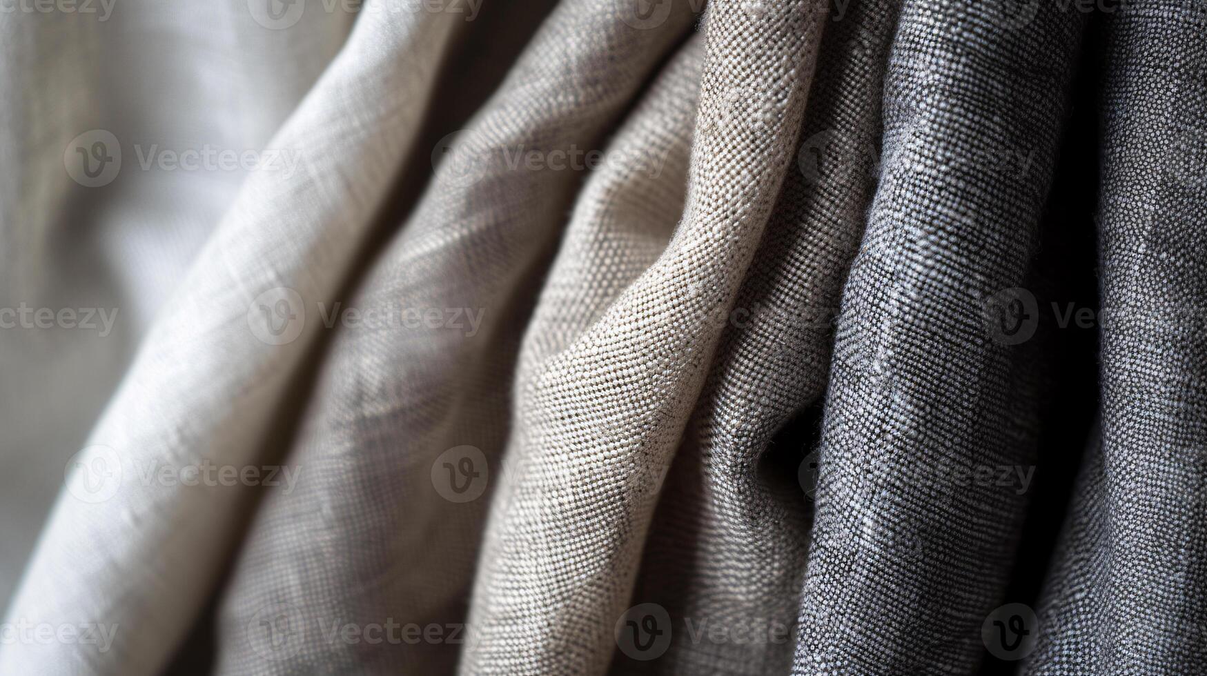 the tactile charm of a colored fabric textures, with a focus on neatly folded linen photo