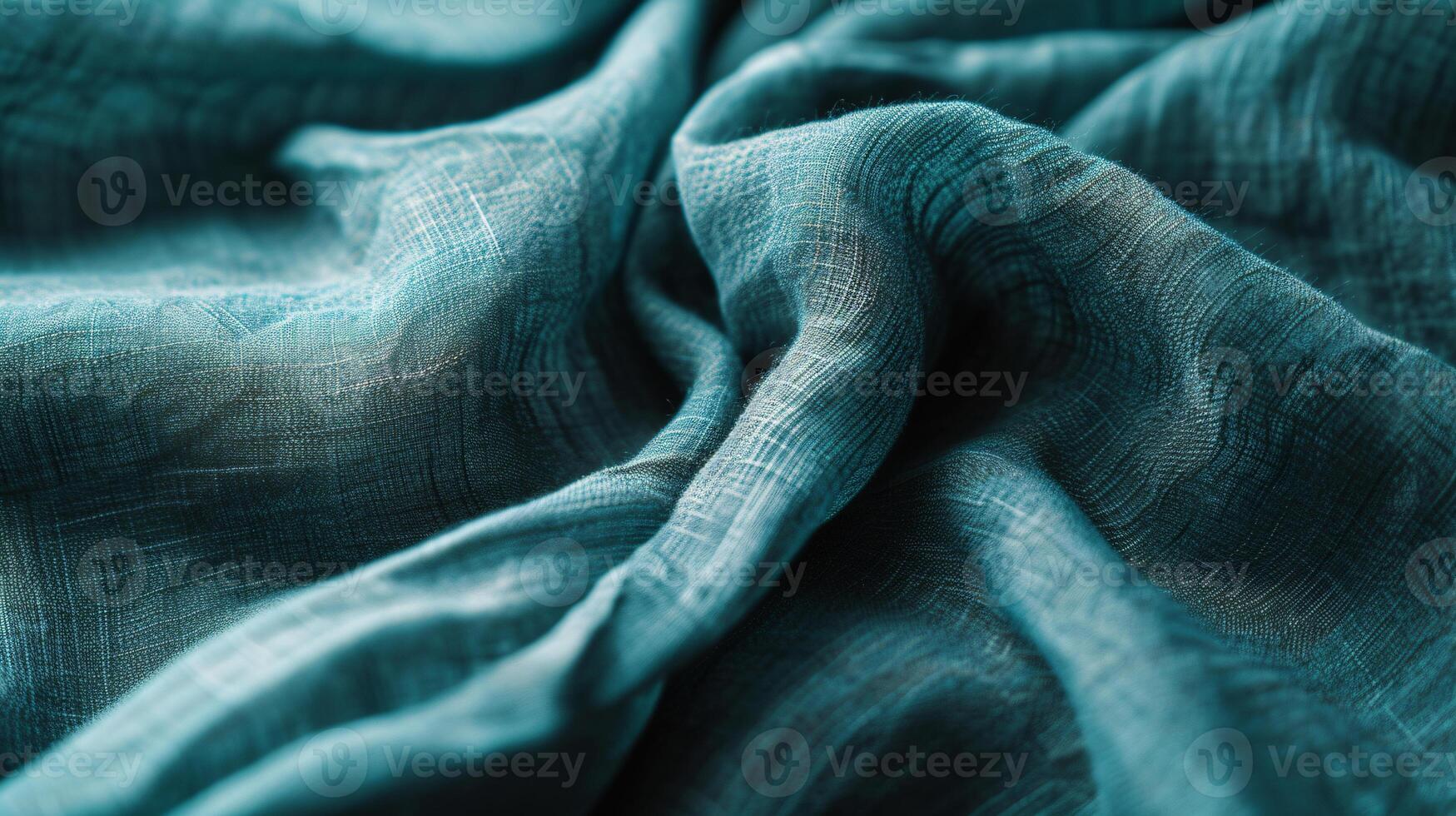 the tactile charm of a colored fabric textures, with a focus on neatly folded linen photo