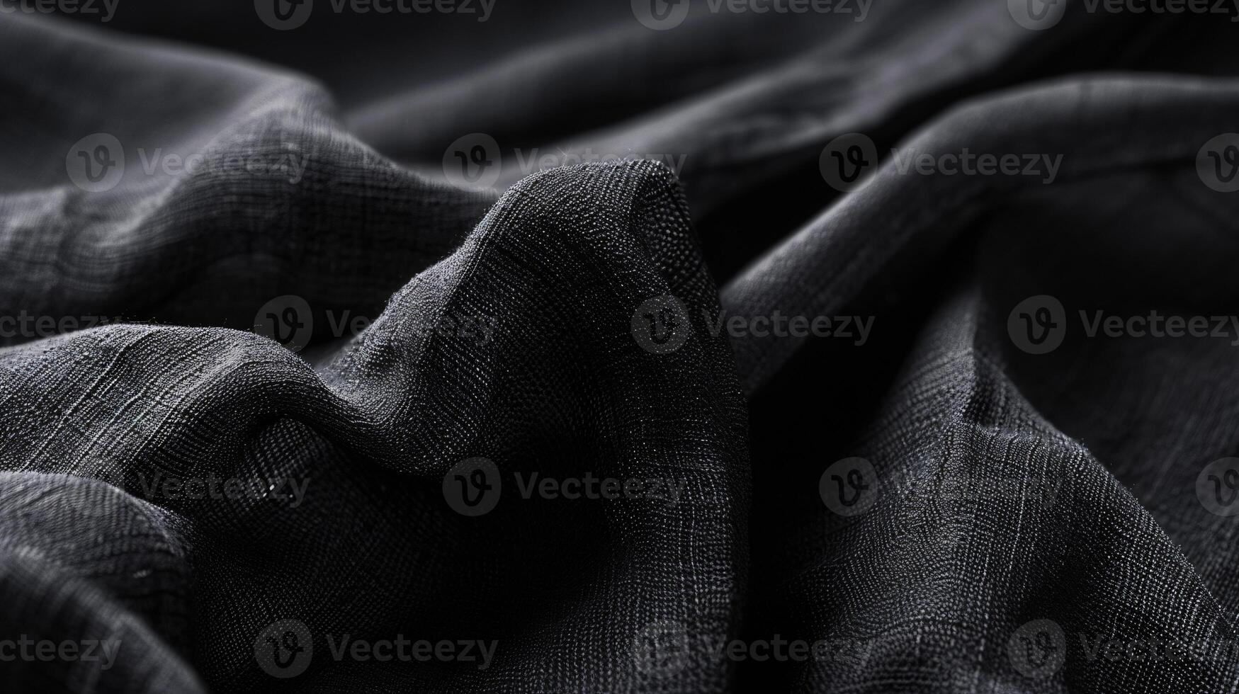the tactile charm of a colored fabric textures, with a focus on neatly folded linen photo