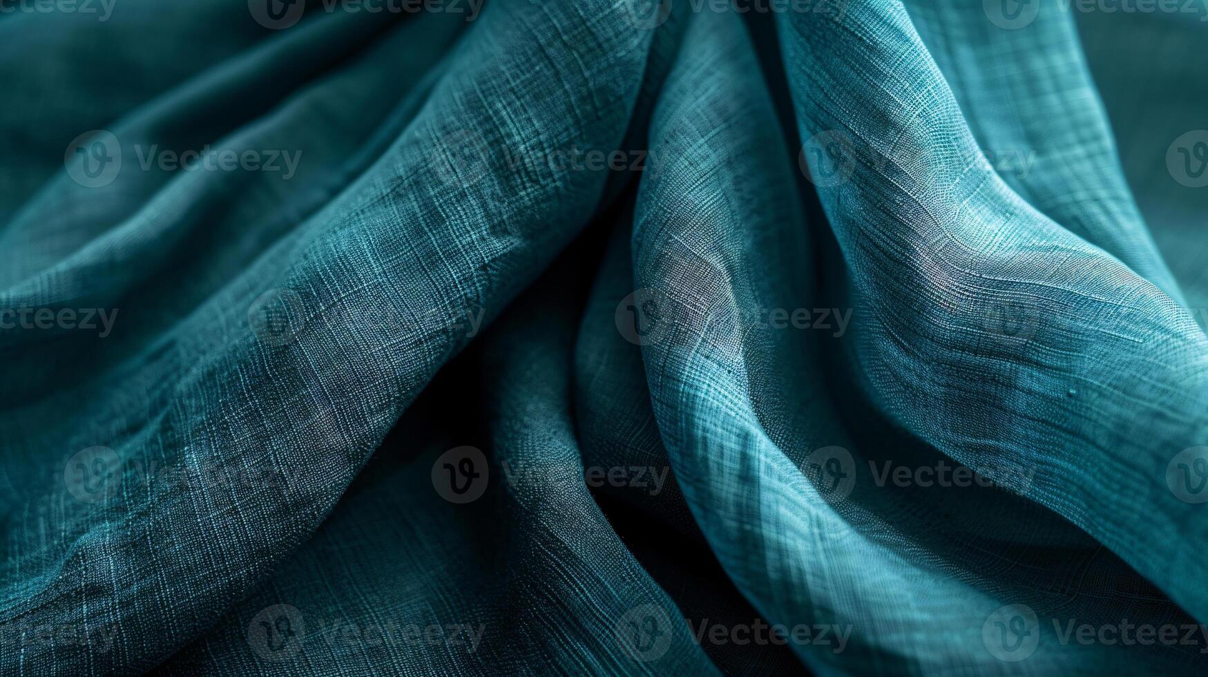 the tactile charm of a colored fabric textures, with a focus on neatly folded linen photo