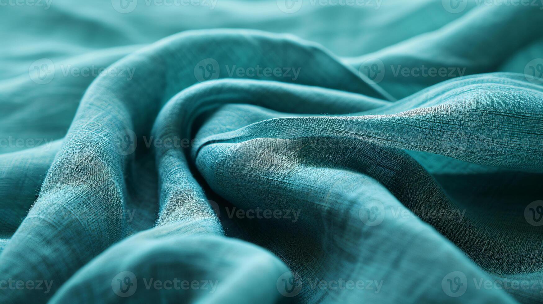 the tactile charm of a colored fabric textures, with a focus on neatly folded linen photo