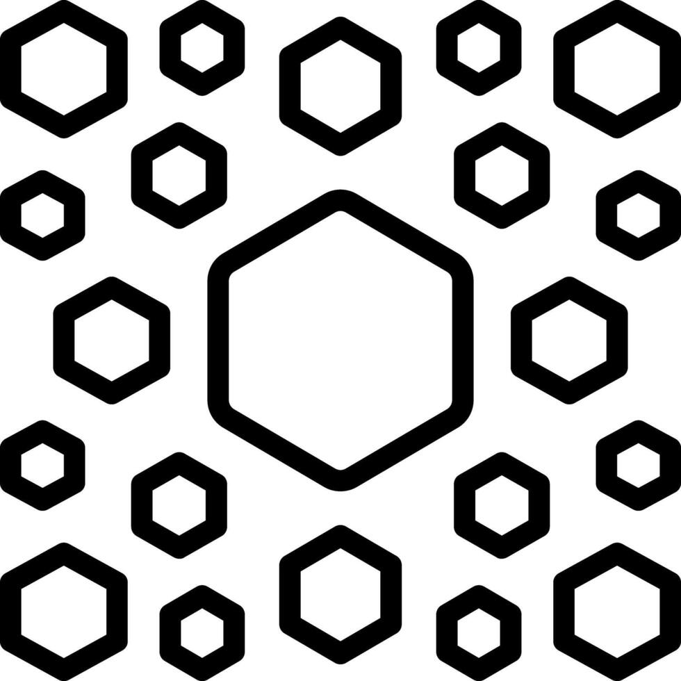 Black line icon for category vector