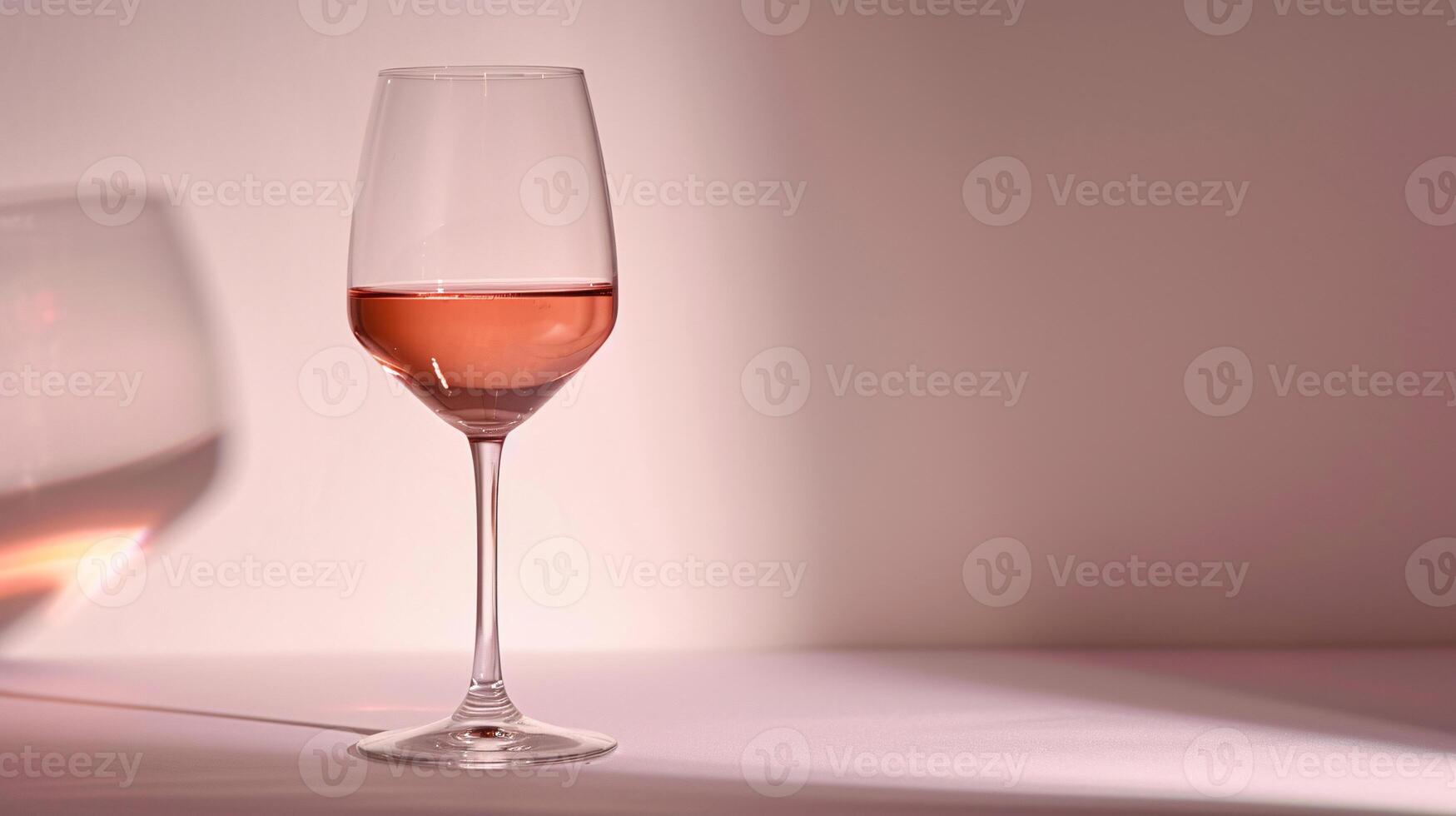 el dinámica elegancia de un vino vaso, capturar el interacción de ligero y líquido foto