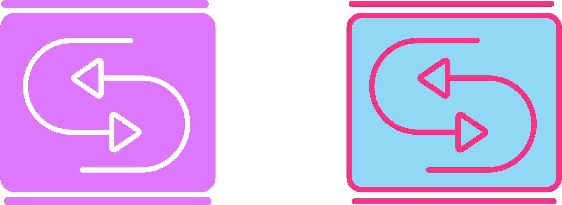 Reverse Arrow Icon vector