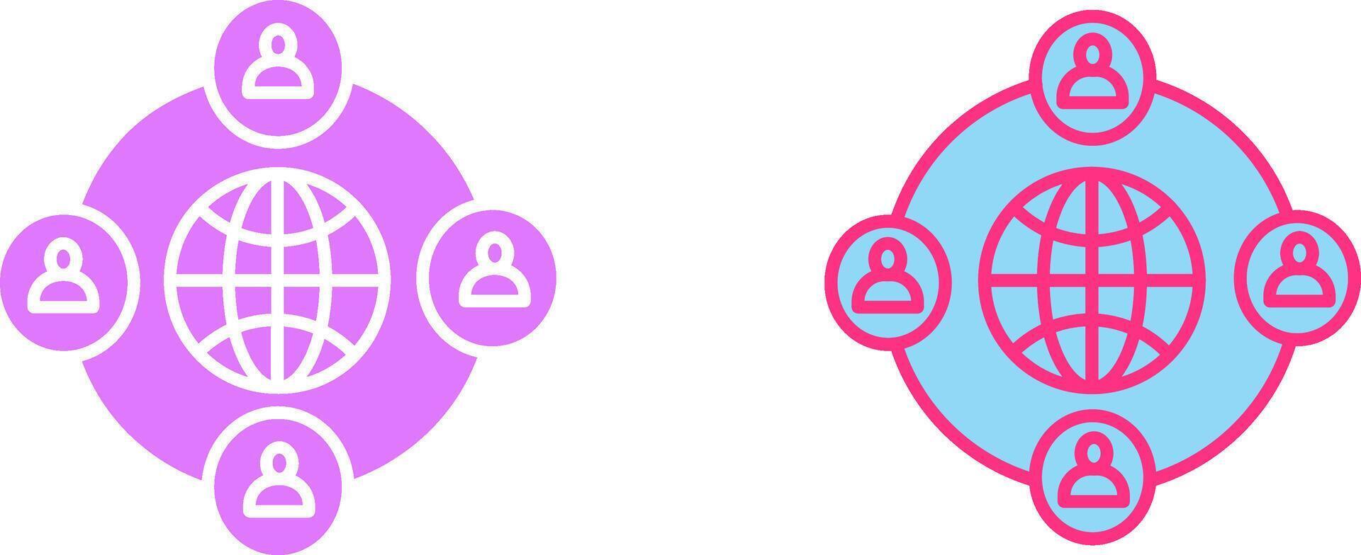 Company Network Icon vector
