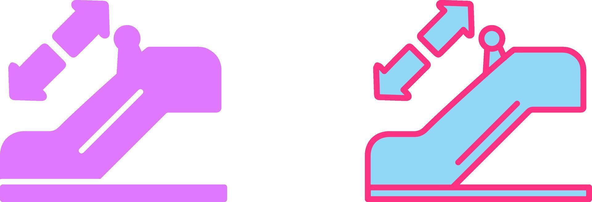 Horizontal Escalator Icon vector